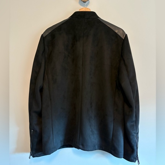Zara Black Faux Suede Jacket | Size Medium - Picture 7 of 8